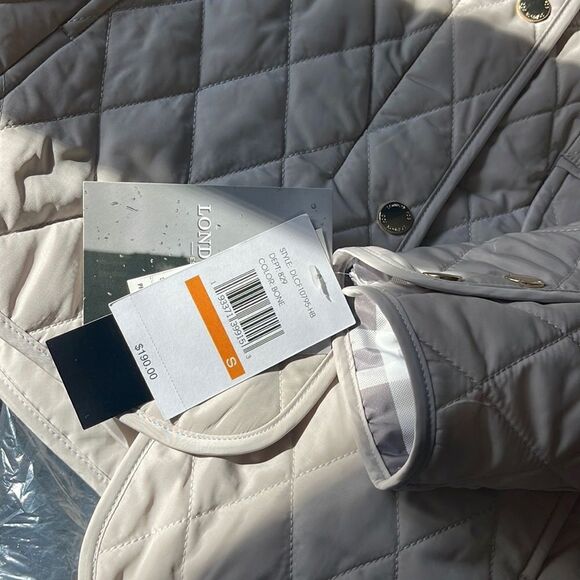London Fog Quilted Bone Colour Light Jacket NEW - Picture 4 of 5